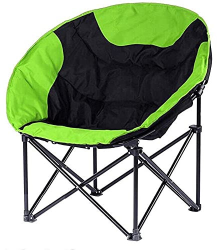 Ultralight Camping Chair Oversized Camping Chairs Folding Lawn Chair Padded Moon Round Chair Saucer Recliner Supports 265 Lb With Carry Bag, Suitable For Outdoor, Camping, Barbecue, Present