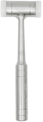 Aqxyxsw Martillo Dental de nailon de doble cabeza con mango de acero inoxidable, herramienta de extracción quirúrgica de dientes, equipo de dentista, Autoclave, 1 ud. fangzi