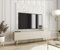 3E 3xE living.com TV- Schrank in Beige mit goldenen Beinen, D: L: 175 cm, H: 53 cm, T: 32 cm