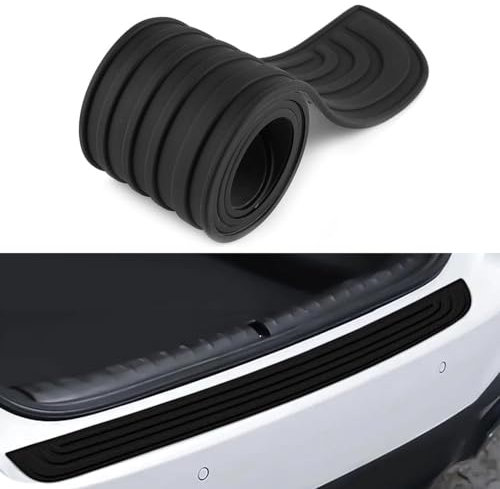 QWTYAFDD Auto Einstiegsleisten Schutzfolie,für BMW 4er 2021-2024 Universell Einstiegsleiste Aufkleber Scuff Protector Heckklappe,B 104cm*9cm