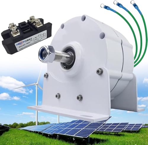 CHRISK 220v,Alternatori AC efficienti del generatore a magneti permanenti gearless a Bassa velocità 12000W Utilizzare per la turbina eolica Turbina ad Acqua con raddrizzatore