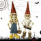 Zombie Gnome Halloween Gnomes, 2PCS Resin Horror Garden Gnomes, Girl and Boy Zombie Gnome, 2.8x1.2x5.1 Inch Halloween Decor for Garden, Lawn, Patio, Walkways