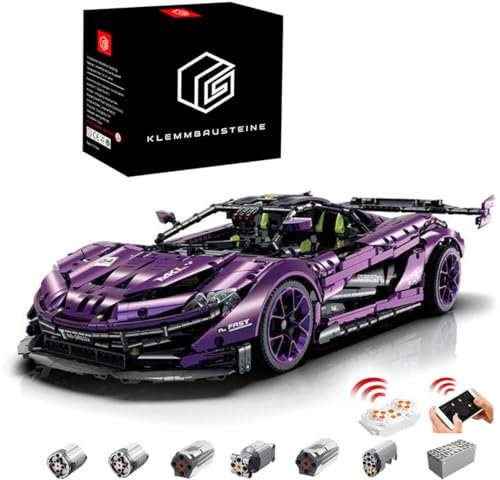 DOYAY Technik Auto für McIaren p1, 1:8 Groß Auto mit 6 Motoren Set, Technik Superauto ModeII Bausatz, 3568 TeiIe MOC Supercar ModeII, Kompatibel mit McIaren Supersportwagen