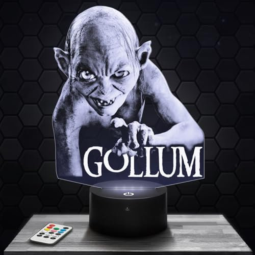 Nachttischlampe Go llum Dekoration für Jungen- und Mädchenzimmer, 3D-Lampe Filmserien Geschenkidee, Nachtlicht originelles Büro-Dekor für Weihnachten.