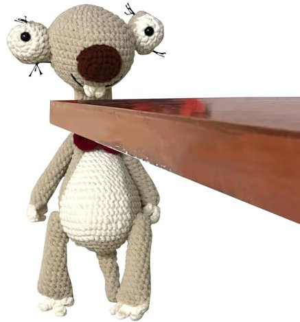 Handgefertigter Türstopper Tiermotiv, dekorativer Türstopper Tiere, Türkeil für Boden, beschwerter Türstopper Sack, niedliche Türstopper Tür Innenbereich (Kaffee)