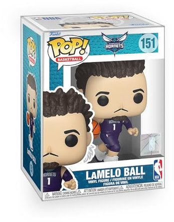 Epic Collectibles Basketball: Hornets – LaMelo Ball Vinyl-Figur Sammlerstücke Bundle mit kompatibler Funko Pop Box Protector