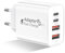 Amoner USB C Ladegerät, 4 Port 40W Schnellladegerät PD QC 3.0 Power USB C Adapter Netzteil für iPhone 16 15 14 Pro Max 13 12 11 SE, Samsung S25 S24 S23 S22