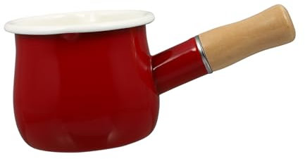 NAMOARLY Cazo De Leche De Estilo Japonés De Esmalte Olla De Sopa Engrosada Utensilio De Cocina Para Postres y Noodles Cacerola Multifuncional Para Cocción