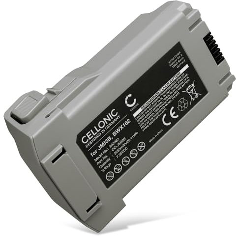 CELLONIC, Dronebatterij Compatibile con DJI Mini 4 PRO, Mini 3 PRO, Mini 3 (3850mAh, 7.38V)
