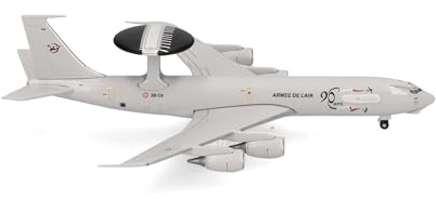 Herpa Modellflugzeug French AF Boeing E-3F Sentry - 36th Airborne CCW - 90th Anniversary - 36-CB Charognard, Miniatur im Maßstab 1:500, Sammlerstück, Flugzeug Modell ohne Standfuß, Metall