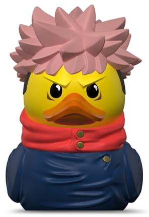 TUBBZ: Jujutsu Kaisen - Yuji Itadori Jujutsu Sorcerer Rubber Duck Toy 9 cm | Official Jujutsu Kaisen Merch – Boxed Vinyl Figure for Display, Jujutsu Sorcerer, Manga Fan Decor & Novelty Duck Gift