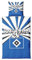Hamburger SV HSV Bettwäsche Set ** Strahlen **, 80 x 80 cm, 135 x 200 cm, 100% Baumwolle, Reißverschluss