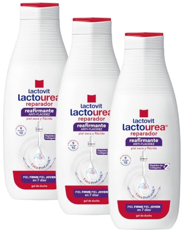 Lactovit - Gel de Baño Reafirmante Lactourea 550 ml – Repara y Reafirma la Piel Seca y Flácida – Con Urea ProLactic10 y Péptidos de Colágeno – Piel Más Firme en 7 Días – Aprobado por Dermatólogos