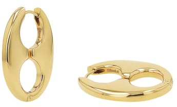 JOOP! Creole für Damen, Edelstahl, 27 mm, golde, Geschenkidee, kommt in Schmuck Geschenk Box, 2100828