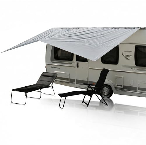 your GEAR Cavoli Tarp 3 x 2,4 m - Wohnwagen Caravan Sonnensegel UV 50+ 5000 mm - ohne Gestänge