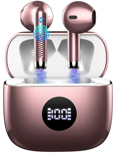 zakotu 2026 Nuovo Cuffie Bluetooth 5.4, Auricolari Bluetooth 4 ENC Cancellazione Rumore Mic, Cuffie in Ear 40 Ore di Riproduzione, Cuffie Senza Filo HiFi Stereo IP7 Impermeabili per iOS/Android