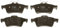 TRW GDB1621 Bremsbelagsatz 4-Teilig für Mazda 3 I (BK) 2003-2009 Hinterachse und Andere Fahrzeuge