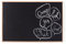 Bi-Office Kreidetafel New Basic, Memoboard mit Natur Kiefernholz Rahmen, 885x585 mm