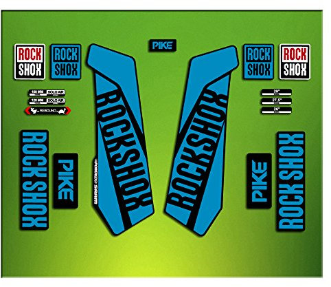Pegatinas HORQUILLA Rock Shox Pike 2016 ELX24 Stickers Aufkleber AUTOCOLLANT Decals Bicicleta Cycle MTB Bike 26 Y 27.5 Azul/Blue