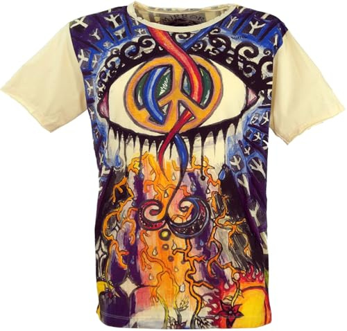 Mirror T-Shirt, Herren, Buddha Design, Peace/vanille, XL