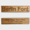 Cutncraft Designs Personalised wooden plaque/sign bespoke childs bedroom door/custom text - Berlin Font (20x5 cm / 8x2 inch)