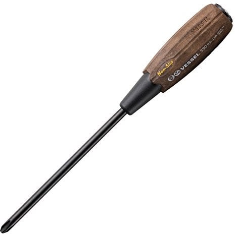 VESSEL WOOD-COMPO Non-Slip Tang-Thru Screwdriver (+3x150(6) 330P3150)