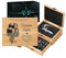 Maverton Accessori da vino La Dedica - Kit da Sommelier Personalizzato - Scatola in legno di bambù + 8 pezzi di Accessori Vino - regalo uomo - Le botti