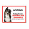 Australian Shepherd Freilaufender Hund Dog Schild Spruch Türschild Hundeschild Warnschild Geschenkidee Sicherheitsschild Hund Privatgrundstück Hundewarnung Warnung vor dem Hund