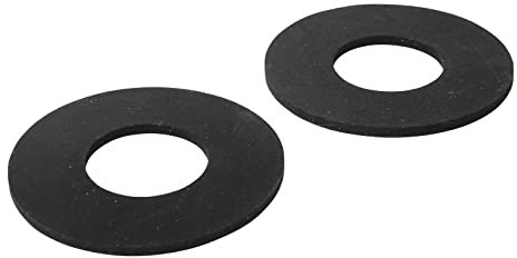 Sanitop-Wingenroth Dichtungssatz für Spülkasten, 2-teiliges Set, Gummi-Glockendichtung für Geberit Abustar, 63 x 32 x 3 mm, Dichtungssortiment, Aus Gummi, Schwarz, 251341