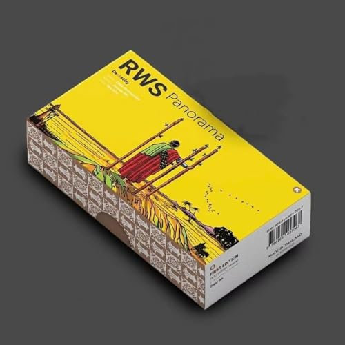 Yedaoiu 78 großformatige horizontale Versionen der klassischen Waite-Panorama-Tarotkarten mit vergoldetem Rand, geeignet für Anfänger und Profis bei Zusammenkünften (12 cm * 7 cm)