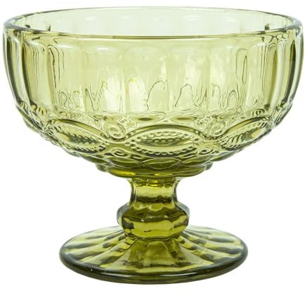 Garcia de Pou 6 Unidades - Copas Para Postres 'Vintage' 380 Ml Ø12X10.5 Cm Verde Cristal