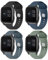 Vancle 4 Pieces Bracelet Compatible pour Garmin Venu Sq/Venu Sq 2/Venu/Venu 2 plus/Garmin Vivoactive 5/Vivoactive 3/Forerunner 55 245, Silicone Bracelet