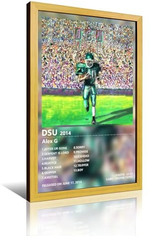HKLOPUY Album DSU von Sänger Alex G, Poster, dekoratives Gemälde, Leinwand, Wandposter und Kunstdruck, moderne Familienschlafzimmer-Dekoration, Poster, 40 x 60 cm