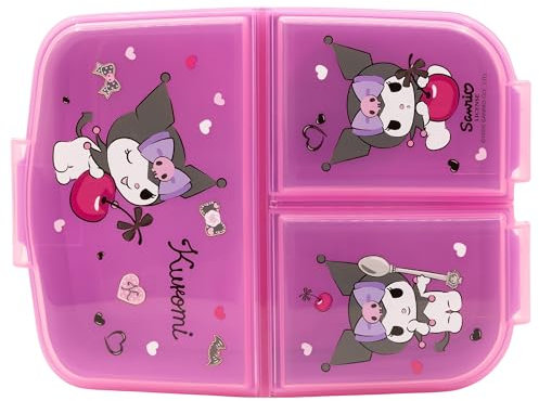 Fiambrera infantil múltiple con 3 compartimentos de Kuromi