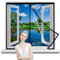 Zanzariera Magnetica per Finestra 160x200cm Nero con Schermo Magnetico, Maglia con zanzariera Porta con Nastro di Fissaggio a Telaio Completo Magnetic Screen Door