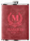 Flasque a Alcool Fiole Personnalisé 1 Pièce Whisky Acier Inoxydable 304 Cadeaux de Mariage Flask Cuir Gravé Rouge 8oz