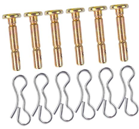 UPKOCH 6 Sätze Teiliges Scherstifte und Splinte für Schneefräsen Langlebige Ersatzteile für Sichere und Zuverlässige Nutzung für Verschiedene Modelle von Schneefräsen