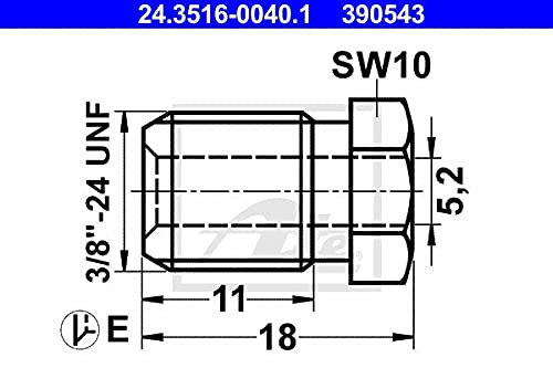 ATE 24.3516-0040.1 Überwurfschraube