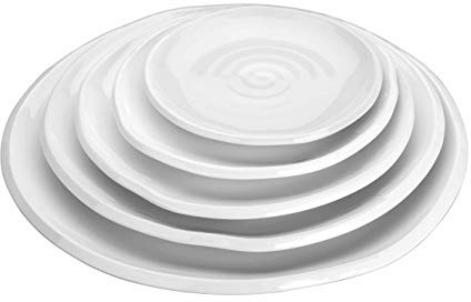 LACOR 62772 Runde Teller gewellt aus Melamine 295 x 31 mm | Langlebiges Profi-Utensil; entwickelt für optimale Leistung und schnelle, unkomplizierte Reinigung in der Spülmaschine