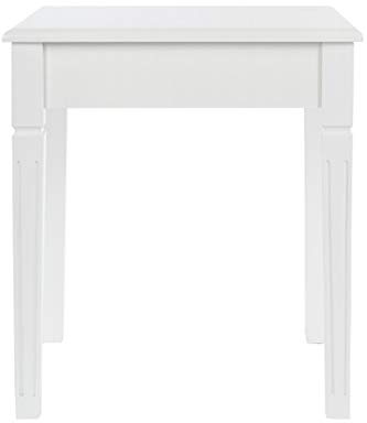 elbmöbel - Sitzhocker H46 x B40 x T30cm Hocker weiß Schminktisch Holzhocker Schemel