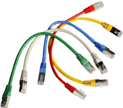 Good Connections - 5er-Pack LAN-/Patch-Kabel; 25cm kurz; Cat.5e; farblich gemixt; für Router, Telefonanlagen oder Serverräume