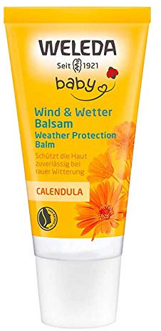 WELEDA Calendula Wind- und Wetterbalsam, 30 ml: Schutz und Beruhigung für Baby- und Kinderhaut, Ointment