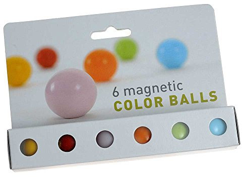 HAB & GUT -MC500- Magnet Kugeln, NEODYM farbig 6er Set, 24 mm, ohne Naht