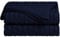 sourcing map Cotton Cable Knit Throw Blanket - Lightweight Soft All Season - Solid Crochet Sweater Texture Knitted Blanket for Couch Sofa Bed Car Home Decoration,47 x 70 Inches, Navy Blue