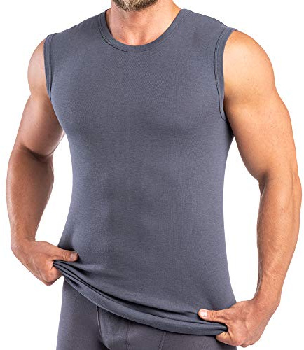 HERMKO 16040 Herren Sporthemd Rundhals-Ausschnitt, Größe:D 9 = EU 3XL, Farbe:Graphit