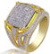 Moca Schmuck Iced Out Personalisierte Mode Ring 18 Karat Vergoldet Bling CZ Simulierter Diamant Hip Hop Ring für Männer (8)