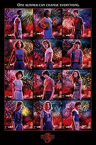 empireposter Stranger Things - Character Montage - Poster Plakat Druck - Größe 61x91,5 cm