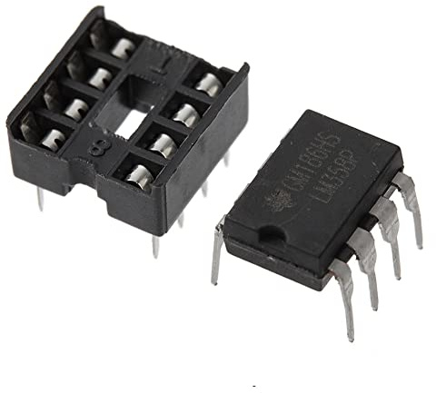 Bridgold 40pcs (20pcs LM358+20pcs 8P IC Block) Precision Dual Processing Amplifier 3V-32V 8Pin