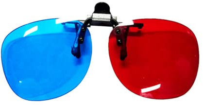 Nuovi brillenclip occhiali rossi e blu per l'allenamento di occhiali 3D-Sinistra rosso destra blu