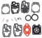 AISEN Vergaser Membran Satz Reparatursatz Passend für Einhell BG-BC 43/1 AS Motorsense Freischneide